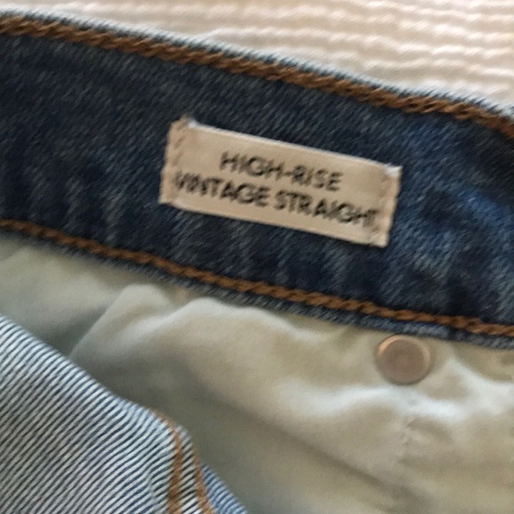 Jcrew distressed high rise vintage straight denim - Picture 2 of 5